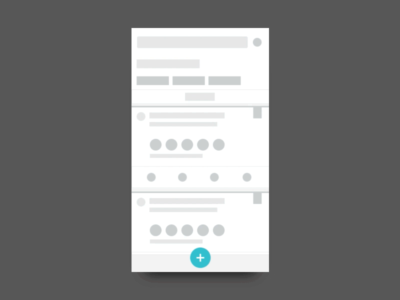  Mobile App Wireframe with Interactions